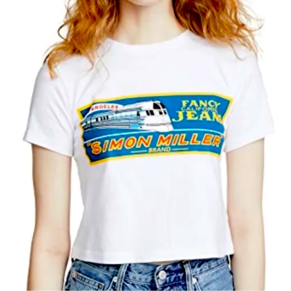 SIMON MILLER RONDO CROP WHITE TOP Size 1